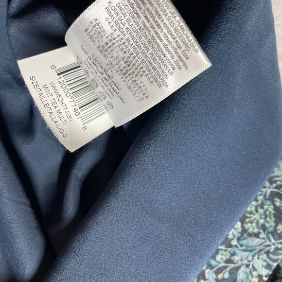 BCBGeneration Womens Multicolor Lightweight Floral Mint Tea A-Line Dress Size L - Picture 11 of 14